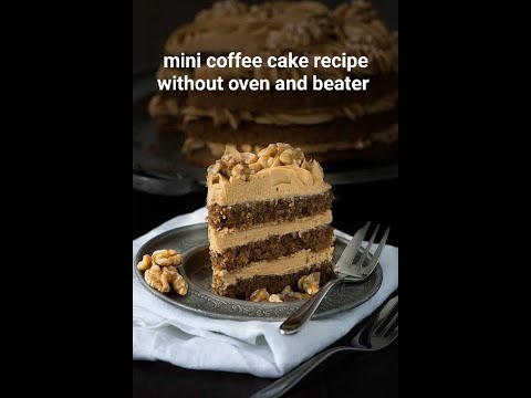 Make Delicious Coffee Cake Without Oven, Beater or Tray!  | Syeda Duaa Recipe | simple ingredients .