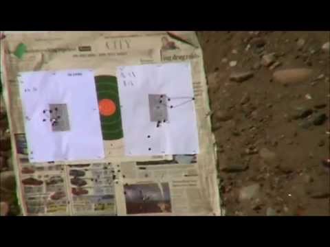 Mini 14, 6 8 SPC 110 vs 130's 50yds, prone and peep site, accuracy test
