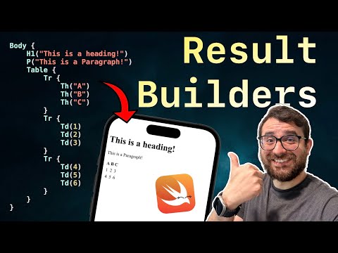 Result Builders in Action: Simplifying HTML Generation in Swift thumbnail