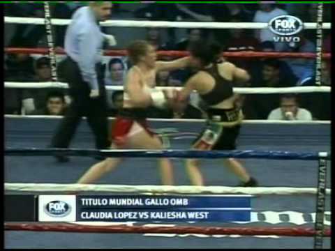 KALIESHA WEST vs CLAUDIA LOPEZ - FULL FIGHT - PELEA COMPLETA