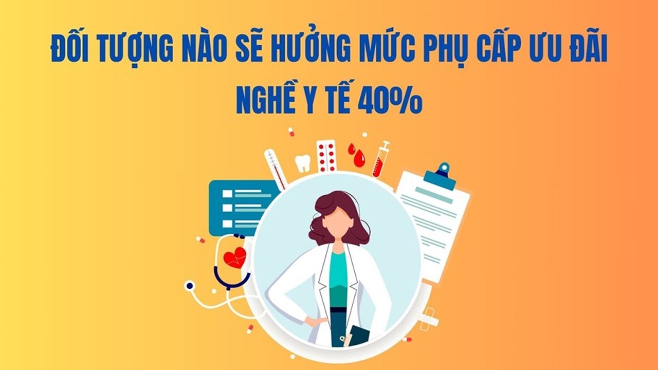 Đối tượng nào sẽ hưởng mức phụ cấp ưu đãi nghề y tế 40%