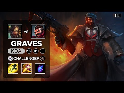 Graves Jungle vs Nidalle - KR Challenger Patch 11.1