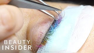 We Tried Rainbow Lashes For The First Time