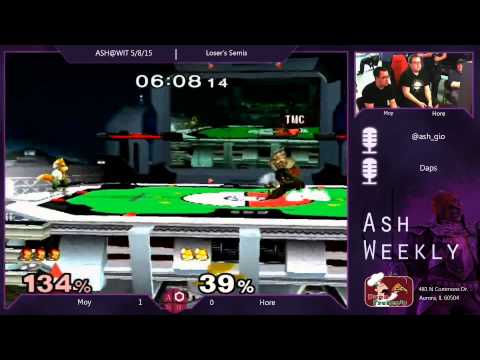 Melee Loser's Semis ASH@WIT 5/8/15 - Moy (Ganon) vs Hore (Fox, Sheik)