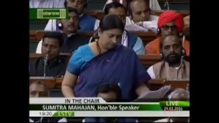 Smriti Irani's explosive speech  in #Lok-Sabha on #JNU & #Rohit-Vemula