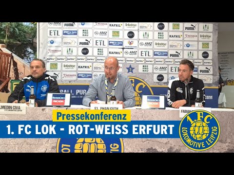 Pressekonferenz nach dem Regionalligaspiel gegen Rot-Weiß Erfurt am 29.10.2023