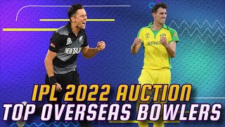 IPL 2022 Auction: Top overseas bowlers ft. Trent Boult & Pat Cummins IPL 2022 Auction: Top overseas bowlers ft. Trent Boult & Pat Cummins
