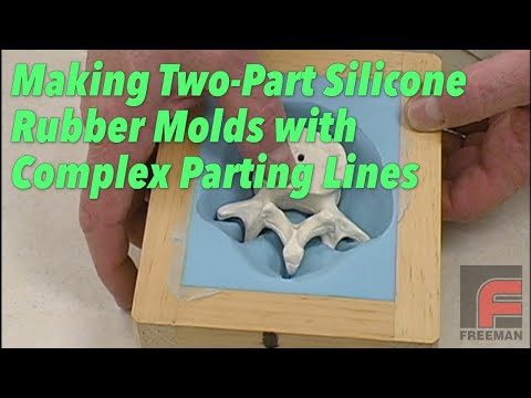 Making Two-Part Silicone Rubber Molds with Complex Parting Lines