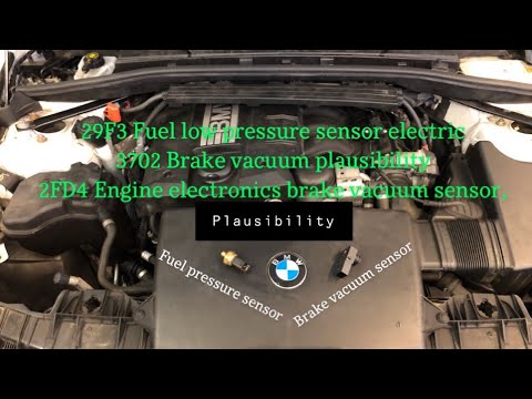 BMW 1 series 2.0 116i 118i Engine trouble codes 29F3 3702 2FD4 Fuel sensor & Brake vacuum sensor