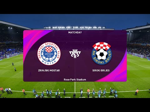 HŠK Zrinjski Mostar vs NK Široki Brijeg (01/04/2023) MTEL PREMIJER LIGA BIH PES 2021