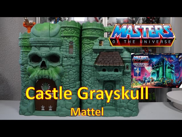 Vídeo relacionado con Masters of the Universe Castillo de Grayskull Conjunto Retro con Alfombrilla de exposición y Figura de Astronauta, Puente levadizo y Otras características y Accesorios, JKH87