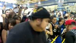 KS1075 Jam In The Gym!  Baby Bash & Rico Rossi performing at Thornton High School