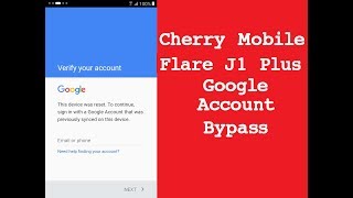 Cherry Mobile Flare J1 Plus FRP Bypass