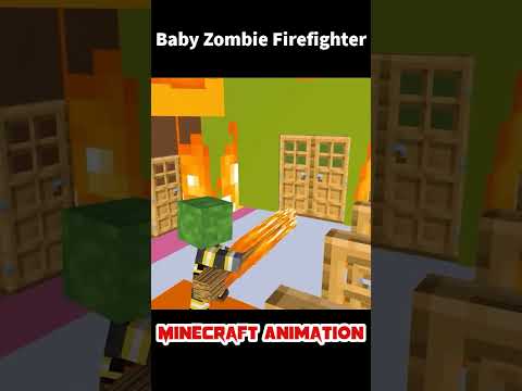 Help Baby Zombie Rescue His Babies - Monster School Minecraft Animation #shorts