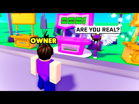 I Disguised As The OWNER And Gave Away ROBUX