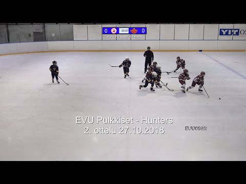 EVU Pulkkiset - Hunters Sininen 2.ottelu 27.10.2018