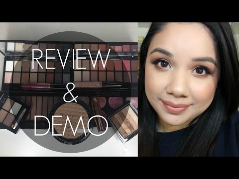 Makeup Revolution Eyeshadows + Blush + Highlight + Lipstick | Review and Demo Video