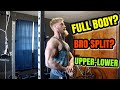 Full body vs. Upper Lower vs. Bro Split! Which workout split is the best?