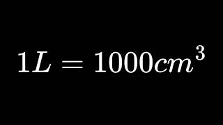 Why 1 Liter Equals 1000 Cubic Centimeters | Easy Visual Explanation