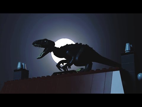 "Indoraptor on the Rooftop" Jurassic world: Fallen Kingdom Scene | LEGO | 3D Animation