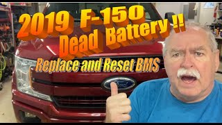2019 Ford F150 -  Replace Battery and Reset BMS
