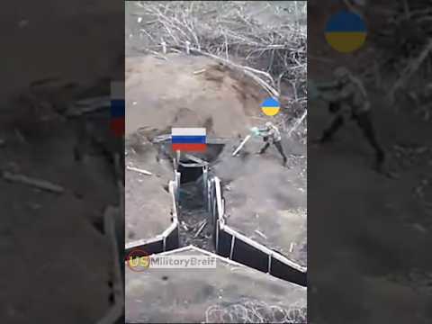 TM-62 Mine Blast Collapses Russian Trench Bunker