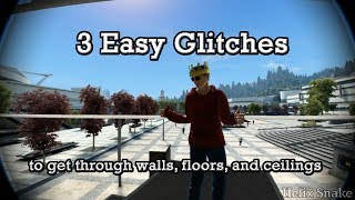 Skate 3 Tutorial: three easy glitches to get through almost any wall, floor or ceiling