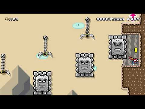 Crumble Canyon by SammyZammy 🍄 Super Mario Maker 2 #aix 😶 No Commentary