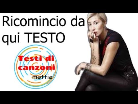 Malica Ayane-Ricomincio da qui (testo in italiano) SANREMO 2010