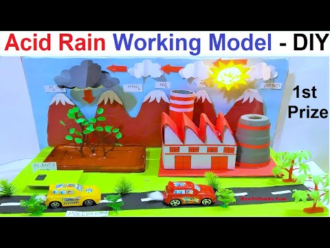 acid rain working model for science project exhibition in simple and easy steps diy howtofunda