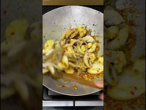 Mực xào xã ớt ngon bất bại