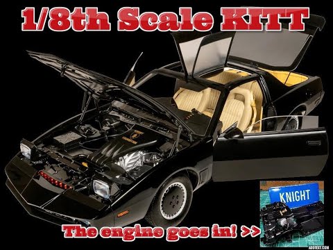 Knight Rider KITT Pontiac Trans Am 1/8 Scale Model Kit Build How To Assemble Steps 19-26 K.I.T.T.