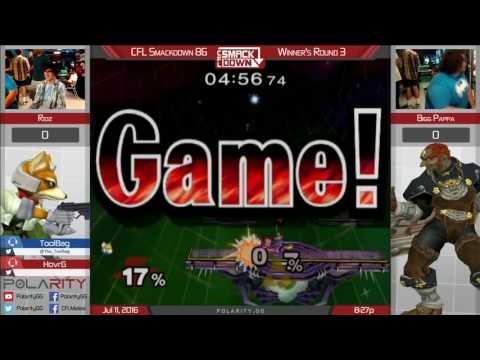 CFL Smackdown 86 - Ridz (Fox) vs Biggpappa (Ganon) - SSBM Winners R3