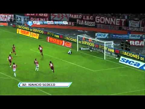 Gol de Scocco Estudiantes 2   Newell's 4 Fecha 5 Torneo Final 2013 Golesya.com