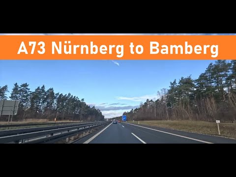 Germany: Highway A73 from Nürnberg nach Bamberg