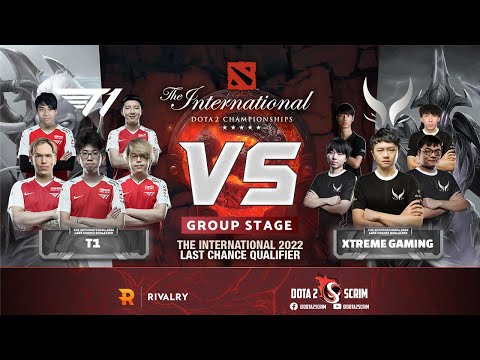 T1 vs Xtreme Gaming - The International 2022: Last Chance Qualifier - Group Stage - BO2