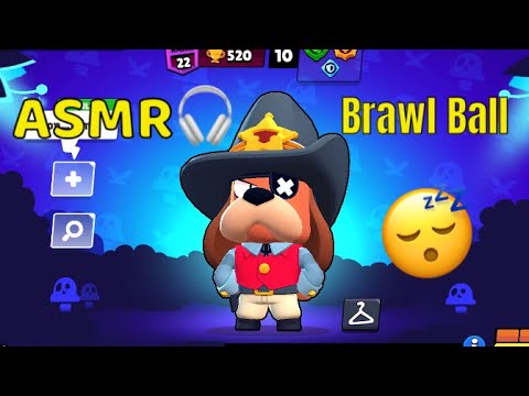 ASMR Brawl Stars⭐️~Ruffs in Brawl Ball😴🎧 Gum Chewing 🍬