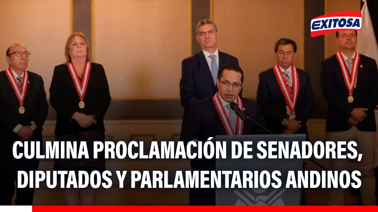 🔴🔵 JNE culmina la proclamación de resultados de senadores, diputados y parlamentarios andinos