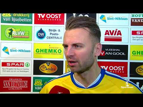 Steven Schurman na 1 0 zege vs Torhout met Sint Niklaas