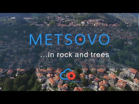 Metsovo view from a drone