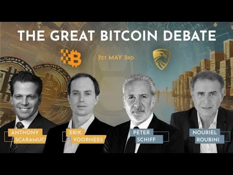 ???? LIVE: Bitcoin vs. Gold Debate! Scaramucci & Voorhees vs. Roubini & Schiff