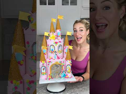 Turning a Cake Into a Princess Castle 👑🏰 #shorts