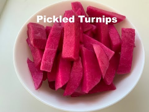 How to make Pickled Turnips.Lebanese Pickled Turnips . كبيس اللفت