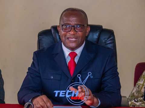 Douglas Mwonzora speaking during a political interview.