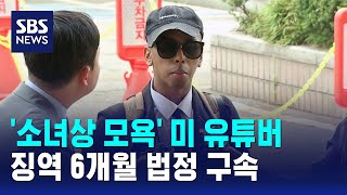 '소녀상 모욕' 미 유튜버, 징역 6개월 법정 구속 / SBS