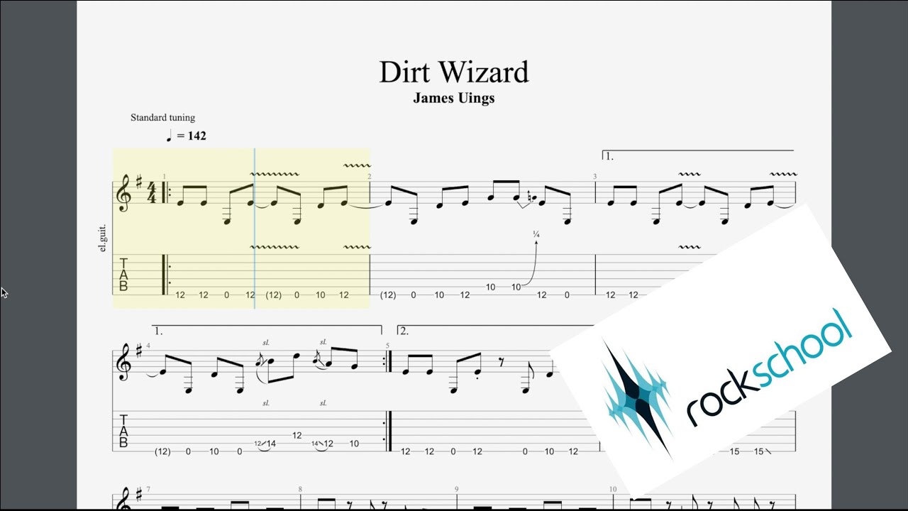 Dirt Wizard Rockschool Grade 4 Guitar