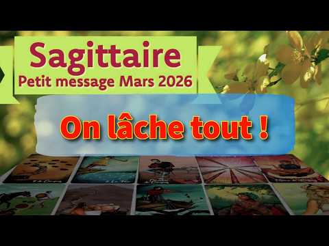 Sagittarius ~ We're letting go of everything ~ March 2026