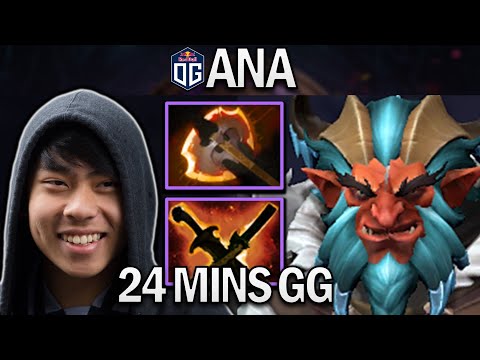 OG.ANA TROLL WARLORD - 24 MINS GG - DOTA 2 7.28 GAMEPLAY