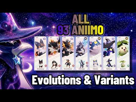 Aniimo: Full Showcase ALL 93 Aniimo, Forms & Variants! Before Official Global Launch!