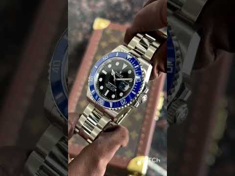 Silver stainless steel rolex submariner men automatic watch